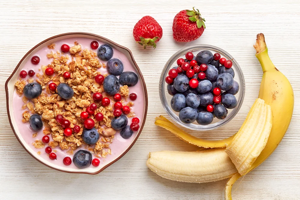 Beautiful fruits with food