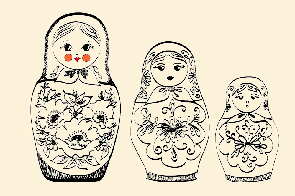 Polkhov- Maidanskaya Matryoshka painting