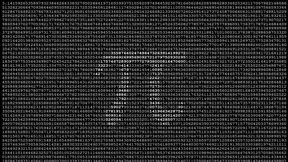 Number of pi pictures