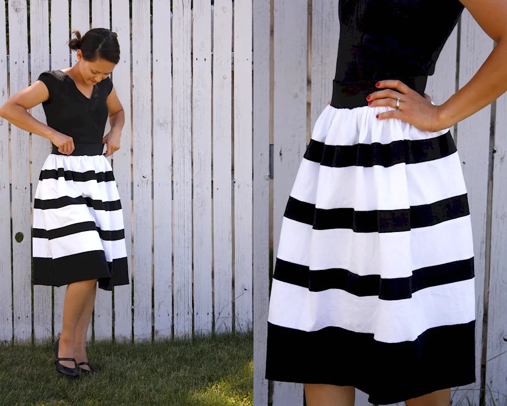 Striped skirt