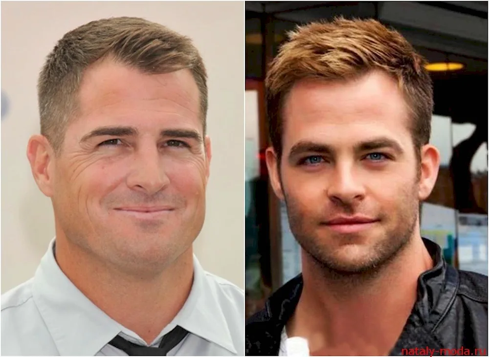 Half-box Zac Efron haircuts for oval face men