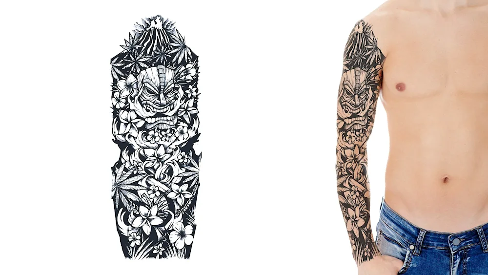 Half-sleeve tattoo sketches for men