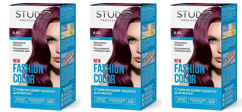 Purple strands on dark hair