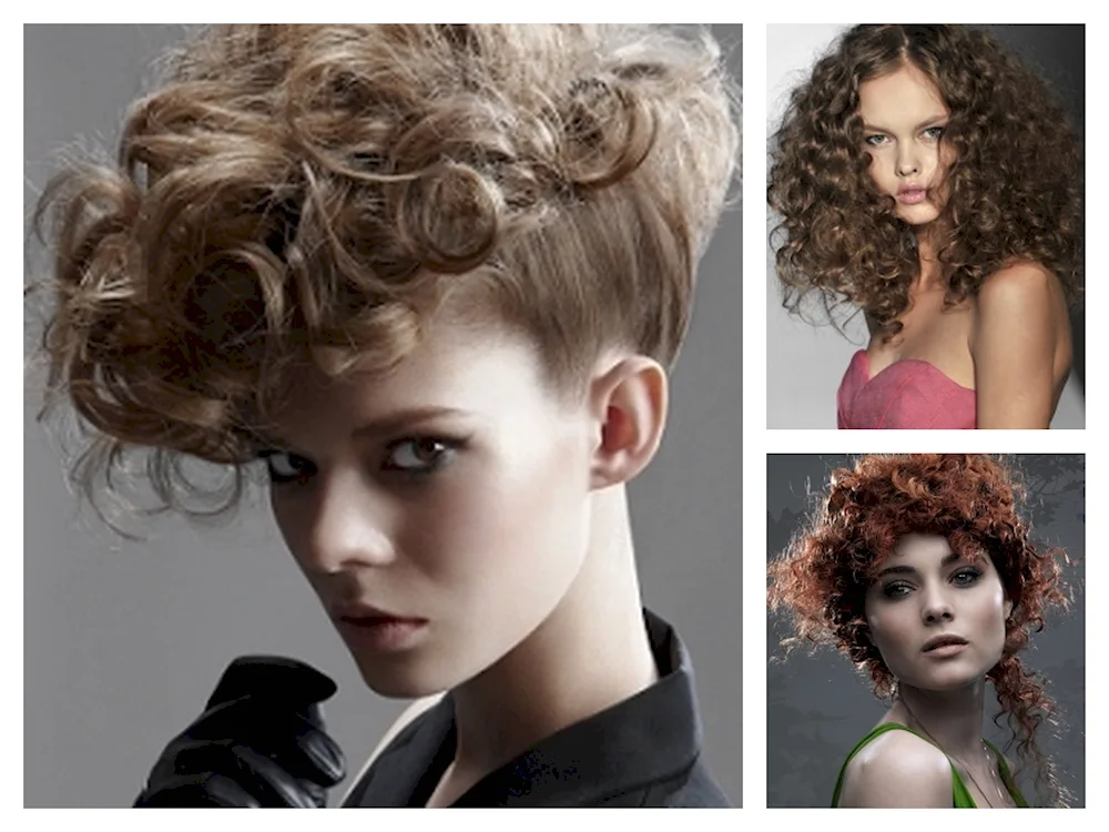 Pompadour haircut on curly hair Bob Garson haircut for curly hair