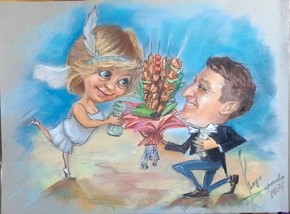 Wedding anniversary portrait