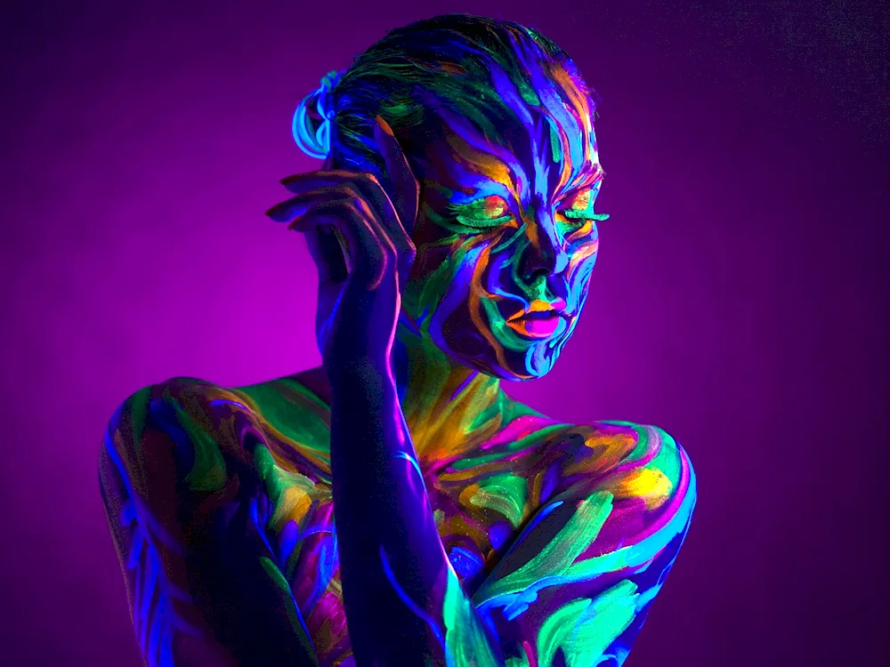 Neon portrait