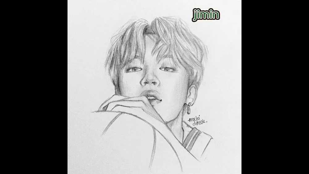 Portraits of BTS nonconman Chimin