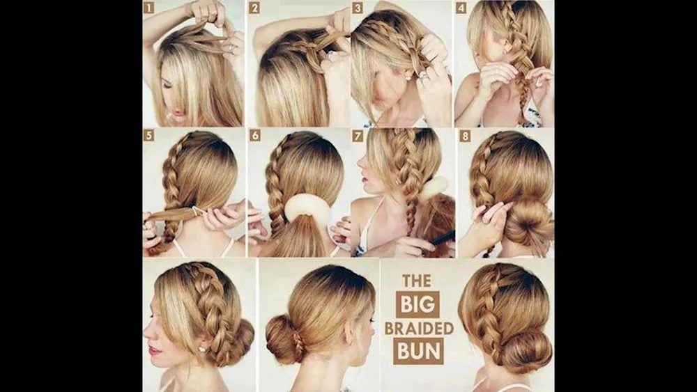 Step-by-step hairstyles for medium hair