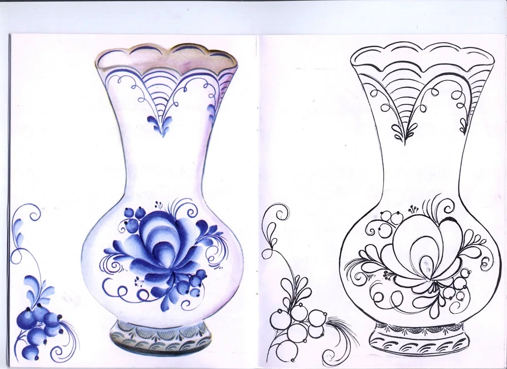 Gzhel ornaments