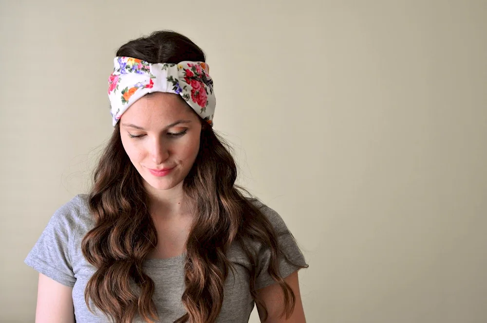 Bandana on forehead
