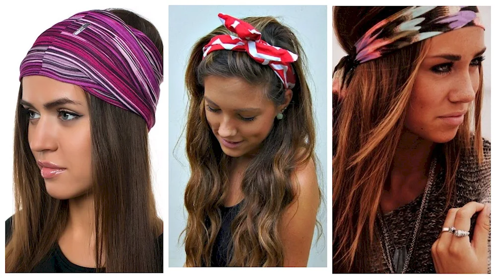 Bandana on curly hair