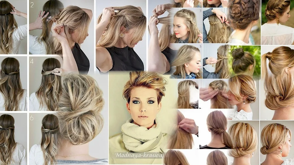 Casual hairstyles for short hair. medium hair