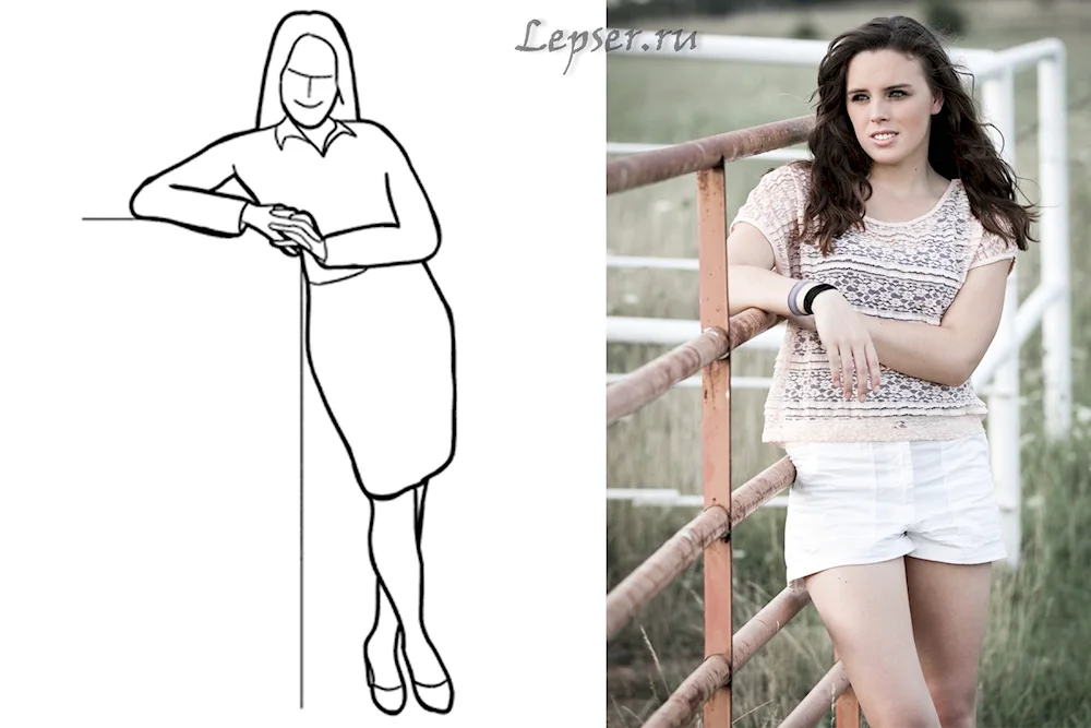 Poses for photo shoots