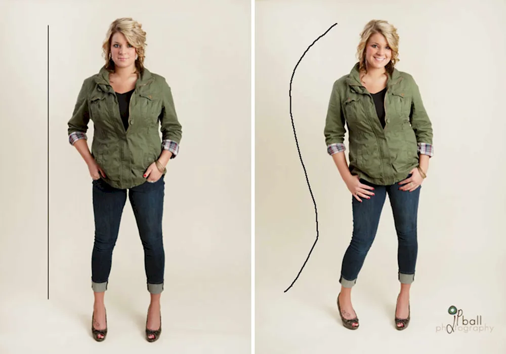 Positions for full women for photo shoot