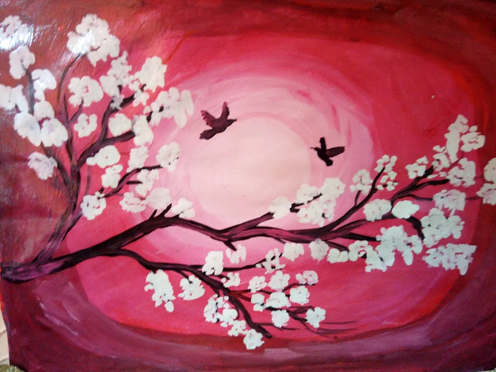 Right hemisphere drawing Sakura