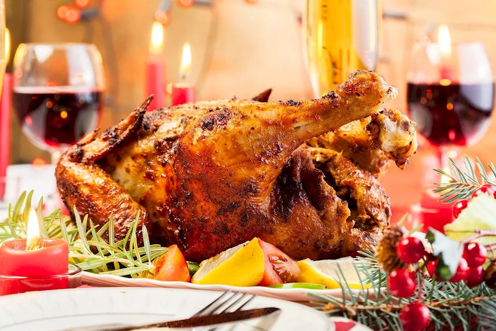 Chicken on the table