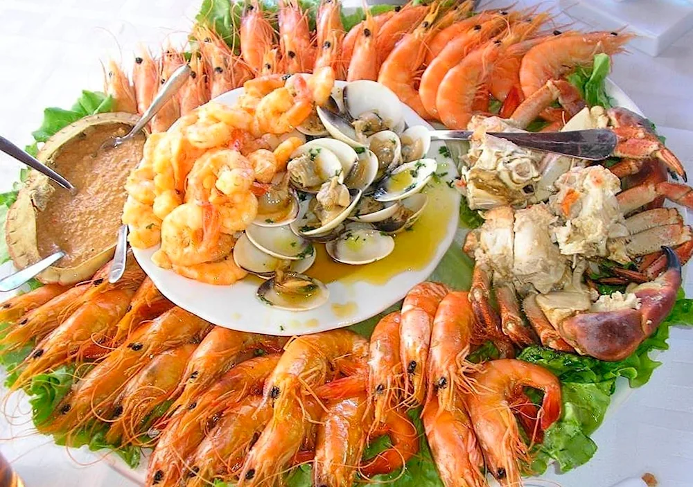 Boiled shrimps
