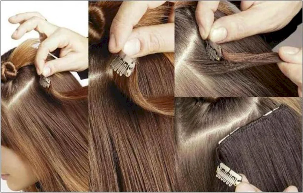 Curly hair extensions