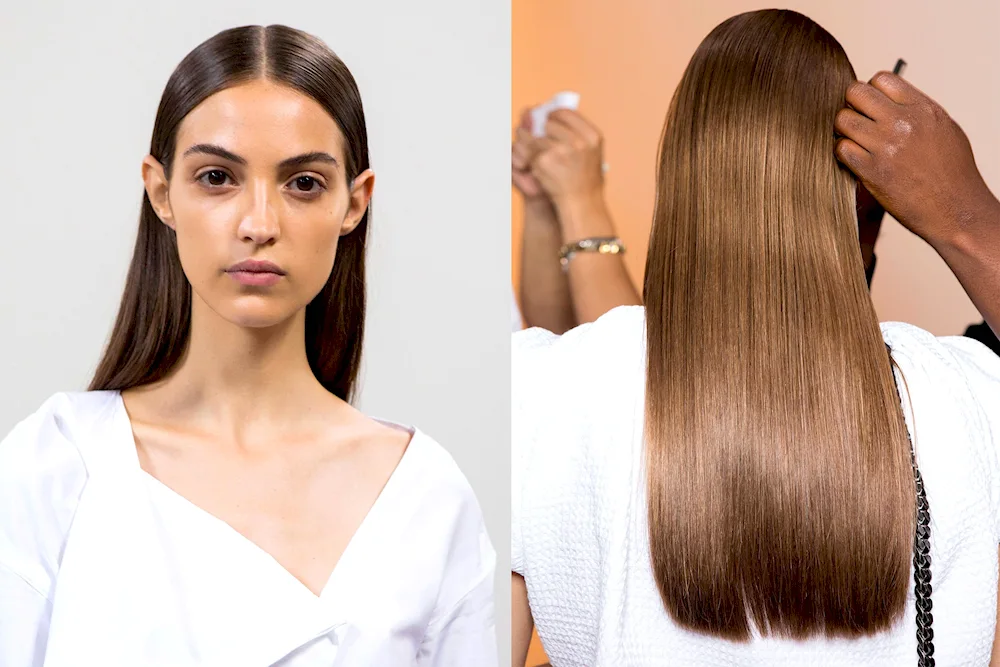 Straight smooth hair