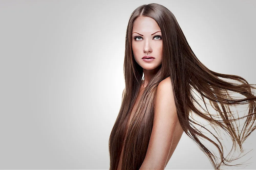 Girls with floor-length hair