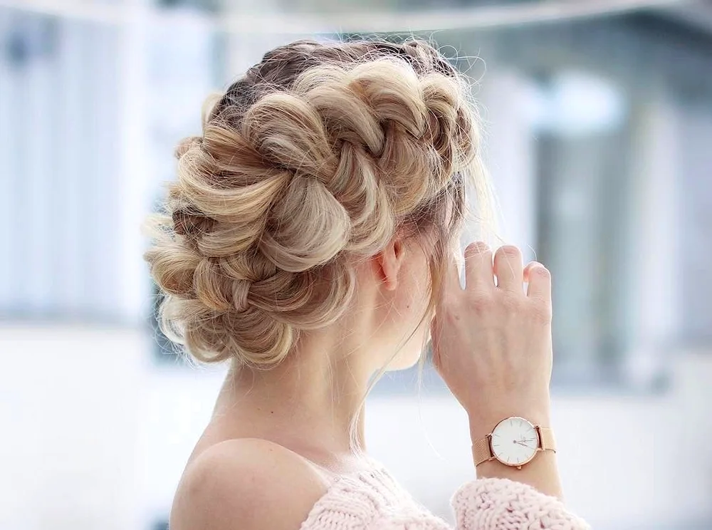 Braided hairstyles for prom with braids