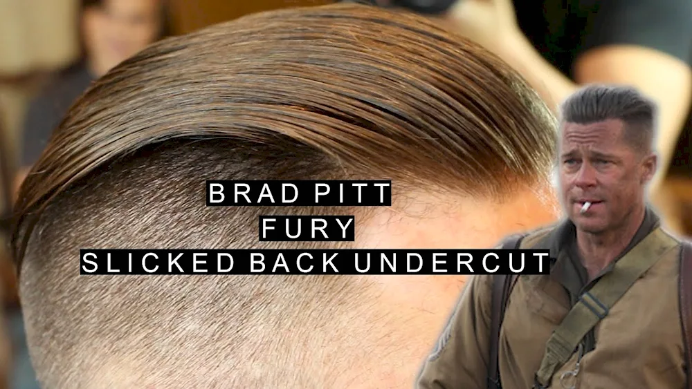 Brad Pitt Fury Fury hairstyle