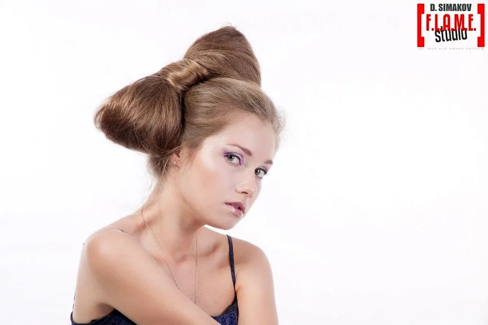 Bow bun hairstyle