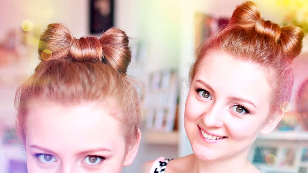 Bow hairstyle step by step