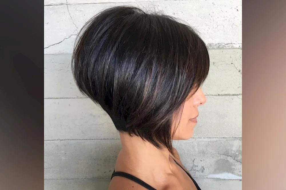 Haircut bob bob with extensions with fringes for short