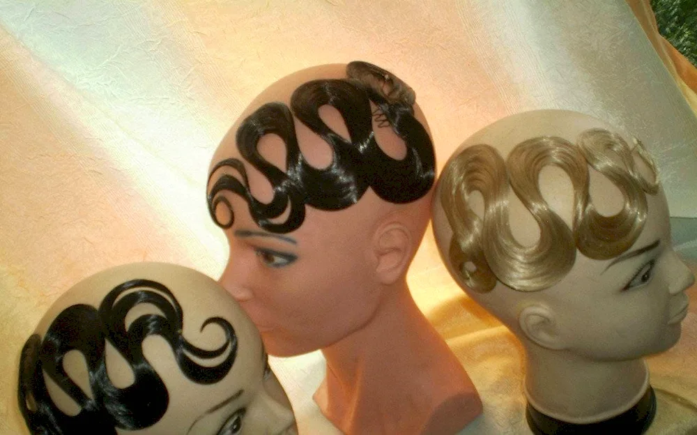 Ballroom dancing hairstyles with corrugations