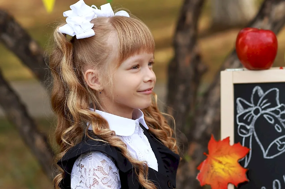 Hair for first grade girl