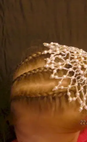 Snowflake hairstyle
