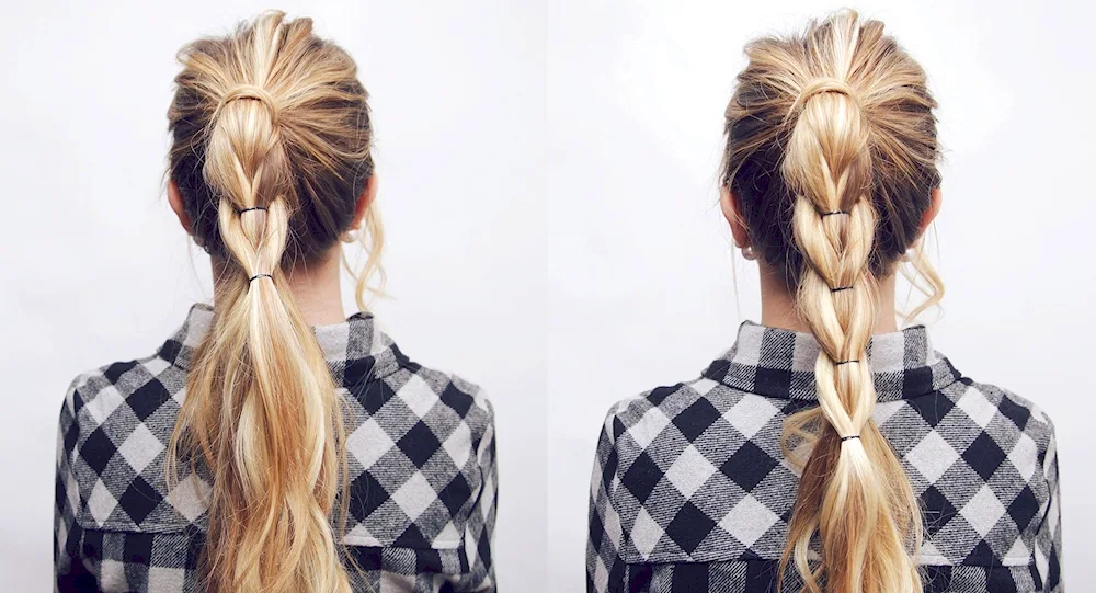 Dragon ponytail hairstyle