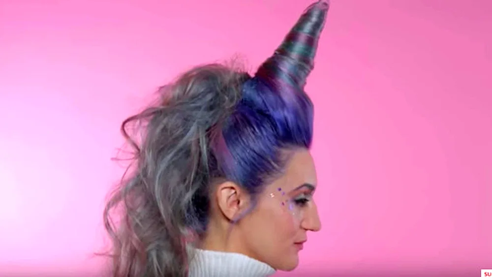 Unicorn hairstyle