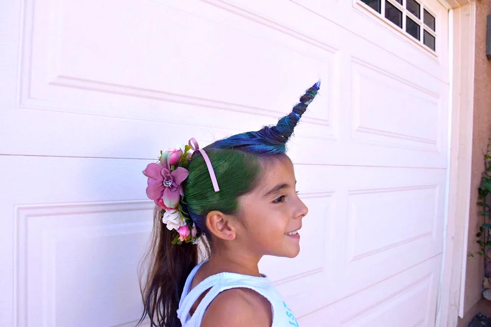 Unicorn hairstyle