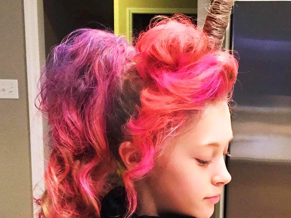 Unicorn hairstyle