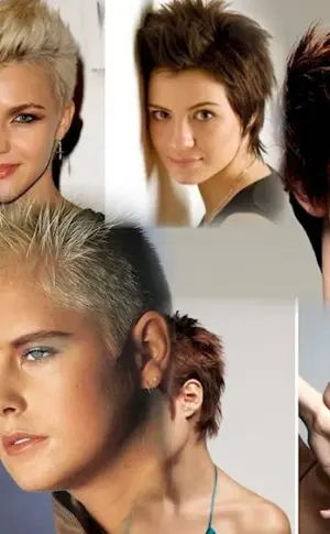 Hedgehog hairstyle for women