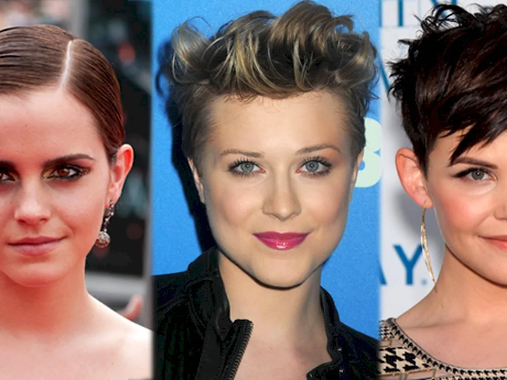 Short haircuts for triangular face