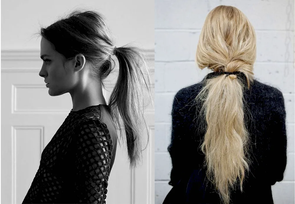 Jessica Alba high ponytail
