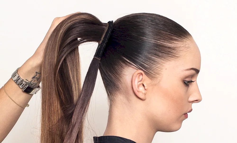 A beautiful ponytail hairstyle