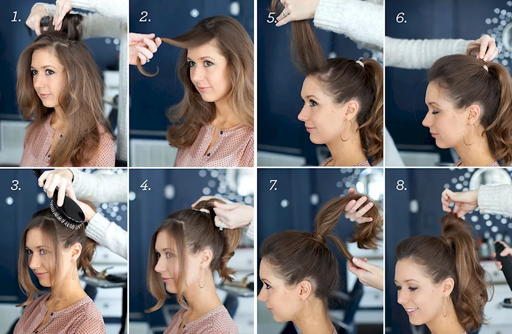 Ponytail hairstyle for medium hair