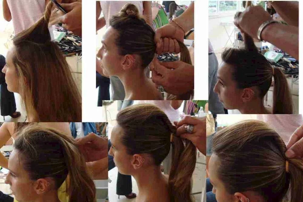 Ponytail hairstyle for medium hair