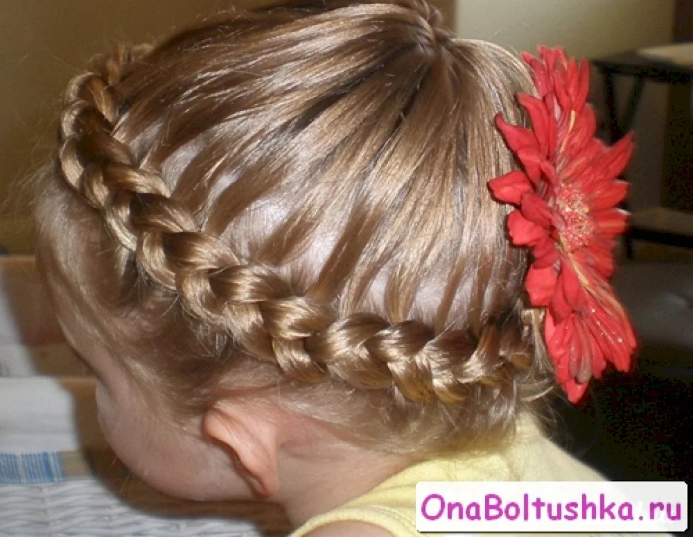 Basket hairstyles for a girl