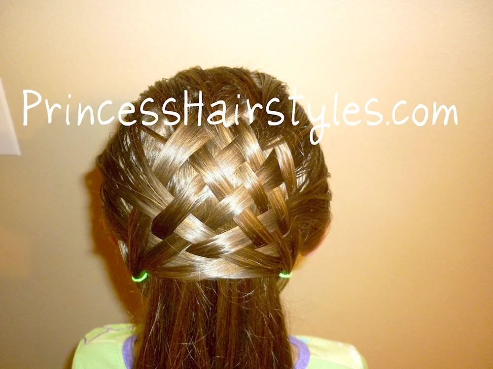 Basket hairstyle for girls