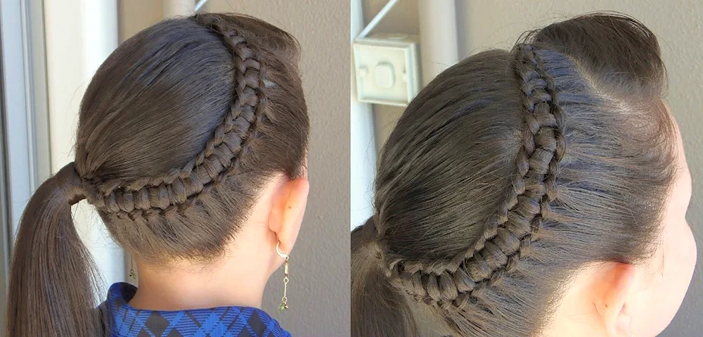 Basket braided hairstyles for medium hair