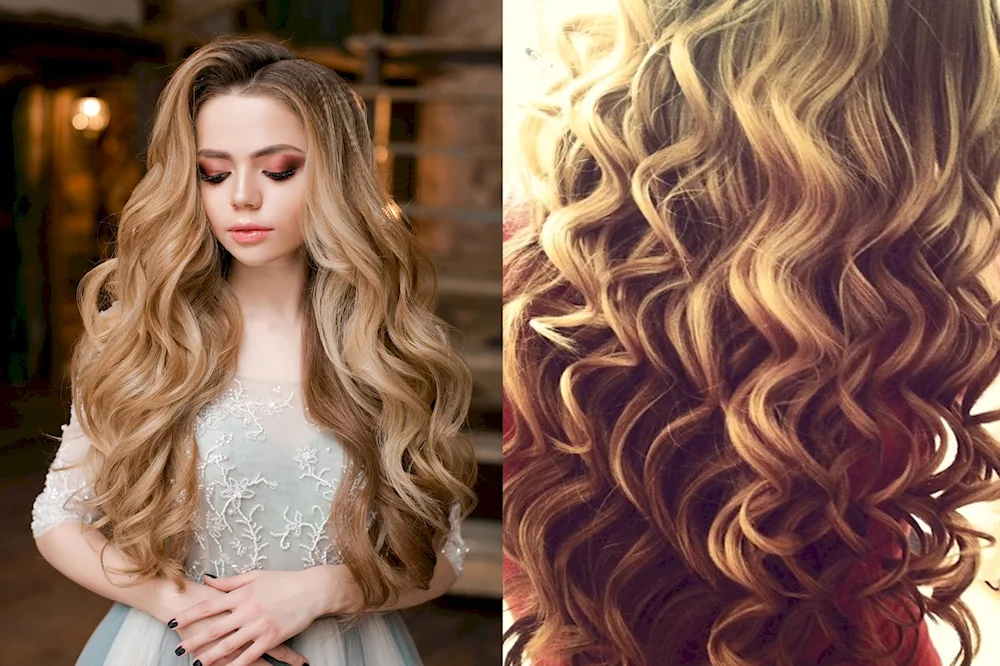 Curls on medium hair