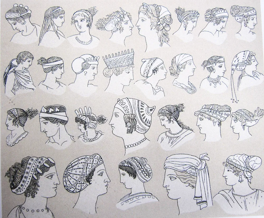 Lampadion hairstyle ancient Greece