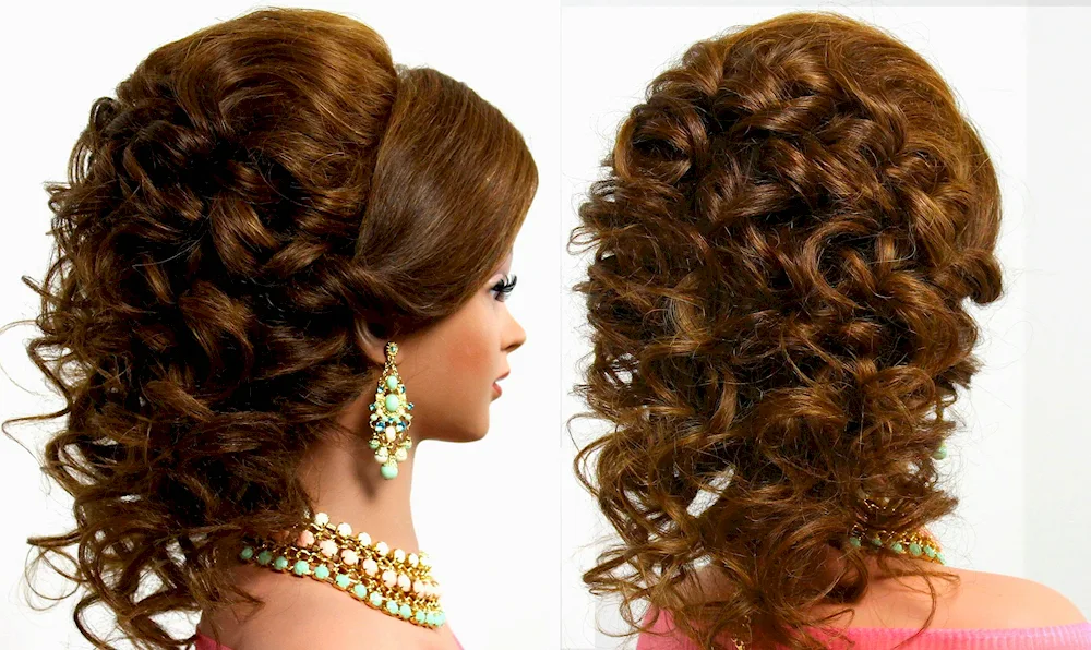 Beautiful high hairstyles for medium hair