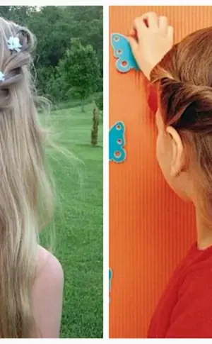 Malvinka hairstyle for girl