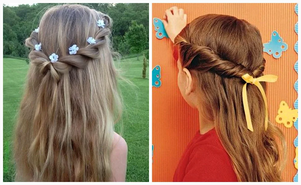 Malvinka hairstyle for girl